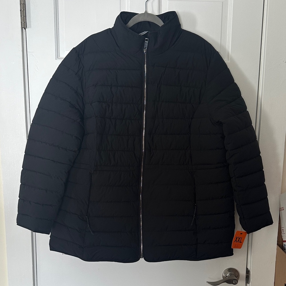 Nautica Women's Classic Black Puffer Coat